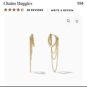 Uncommon James Chain Gold Huggies